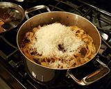 A picture of step 12 of Swedish Meatballs and Egg Noodles in a Creamy Sauce.