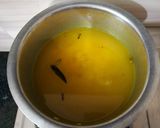 A picture of step 4 of Hyderabadi khichdi (red gram khichdi).