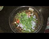 A picture of step 3 of Black (kala) Chana chaat.