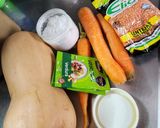 Foto del paso 1 de la receta: Sopita cremosa de calabaza lentejas y zanahoria