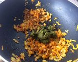 A picture of step 3 of Mint Paneer Rice.