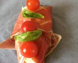 Pas rețetă Pui Caprese în hârtie de pergament 3 fotografie