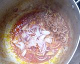 A picture of step 2 of Edika-Ikong soup.