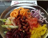 A picture of step 3 of My Spiral & Shredded Salad with A little Chorizo. 😎.