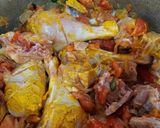 A picture of step 2 of Chicken chettinad.