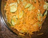 A picture of step 2 of Cucumber,celerystem and carrot salad #Author marathoni.
