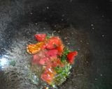 A picture of step 2 of Masala oats.