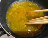 A picture of step 3 of Japanese 3-color Bento (Sanshoku Bento).