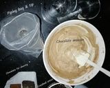 A picture of step 3 of Chocolate mousse parfait.