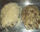 Foto del paso 12 de la receta Berenjenas gratinadas rellenas de champiñones, jamón y bechamel