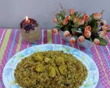A picture of step 4 of Veg paneer biryani.