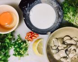 A picture of step 1 of Crispy Oyster Omelet (Or Suan) and Its Fascinating History.