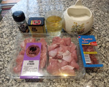 Foto del paso 1 de la receta: Menestra con carne de pavo, cerdo o ternera en Olla a Presión