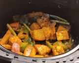 A picture of step 5 of Paneer tikka in Air fryer.
