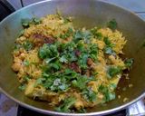 A picture of step 4 of Cabbage Chhole Sabzi.