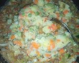 A picture of step 6 of Beef/fish pan pie.