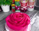Gambar langkah 8 resipi Rose laici mille crepe cake.