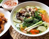Hình bước làm 4 của món Bún cá chấm