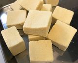 A picture of step 2 of Sugar-free. Japanese super diet foodStewed dishes made with "Koya Tofu".