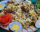 A picture of step 7 of Chicken Aalo Biryani.
