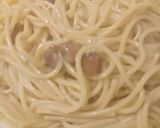 A picture of step 2 of Spaghetti alla guanciale.