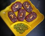 A picture of step 6 of Beetroot kabab.