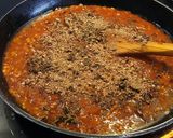 Foto del paso 3 de la receta: Risotto de Trigo Mote con Fondo de Carne, Tomate Frito y Setas