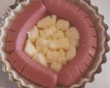 Foto del paso 4 de la receta: Tartaleta de salchicha y huevo frito
