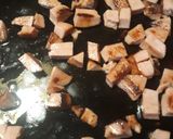 A picture of step 2 of Mushroom and Bologna Omelet.