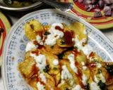 A picture of step 2 of Potato chips Chaat.