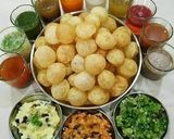 A picture of step 1 of Pani Puri in ten flavors Homemade.