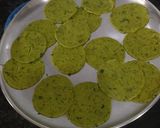 A picture of step 3 of Crispy Palak Masala Mathri.