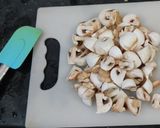 A picture of step 1 of Butter Mushroom Masala.
