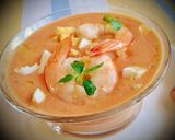 Foto del paso 12 de la receta Salmorejo con langostinos