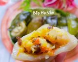Hình bước làm 8 của món Bánh ít gói lá chuối nhân đậu xanh,thịt heo,nấm mèo