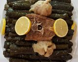 صورة لخطوة 7 من وصفة يبرأ (محشي ورق عنب)😋😋