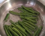 A picture of step 2 of Garlic green beans.