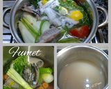 Foto del paso 2 de la receta Merluza con almejas y langostinos
