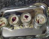 A picture of step 6 of Golgappa dessert with paan shots.