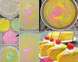 Foto langkah ke 5 dari resep Bolu Kukus Zebra Pelangi.