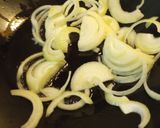 A picture of step 1 of Curry Sausages.
