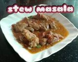 A picture of step 1 of Stew biryani.