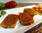 Foto del paso 5 de la receta: Tofu glaseado con naranja 🍊 y verduras🍲(apto para veganos 🌱)
