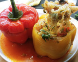 Foto del paso 12 de la receta: Pimientos rellenos con repollo, setas y arroz