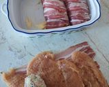 Sajtos-sonkás csirkemell tekercs recept fázis 3 fotója
