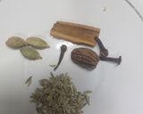 A picture of step 2 of Jaggery rice /gur waly rice.
