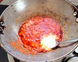 A picture of step 5 of Makhani paneer.