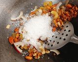 A picture of step 7 of Kashmiri Shufta.