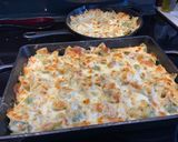 A picture of step 8 of Farfalle Casserole with Ham and Vegetables.