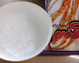 Hình bước làm 1 của món Tàu hủ nước đường làm bằng rau câu dẻo